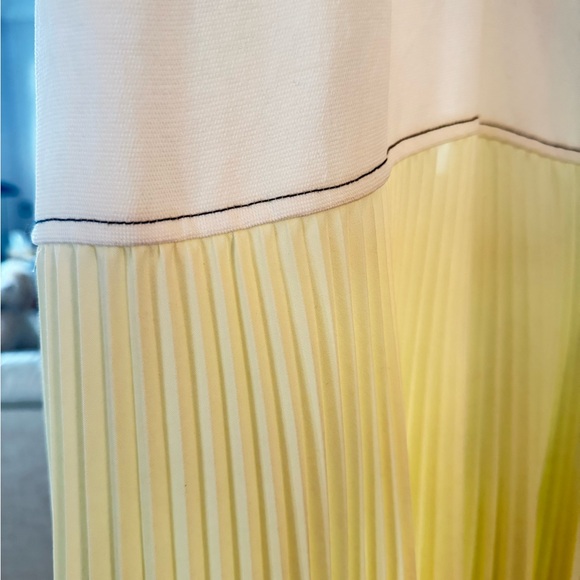 NWT 💛◻️Proenza Schouler LLC ◻️💛 crêpe color, Block pleated Dress👗 women’s 8 - Picture 5 of 7